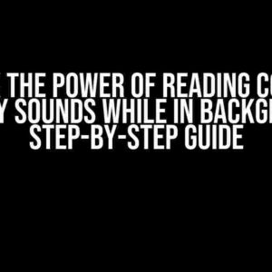 Unlock the Power of Reading Compass and Play Sounds While in Background: A Step-by-Step Guide